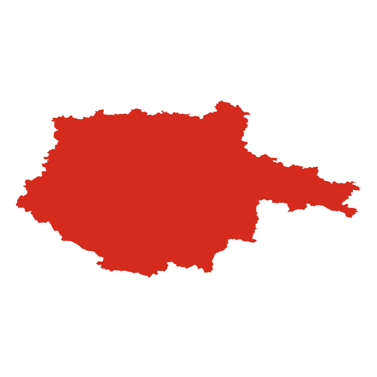 Obrys kraje Jihočeský kraj