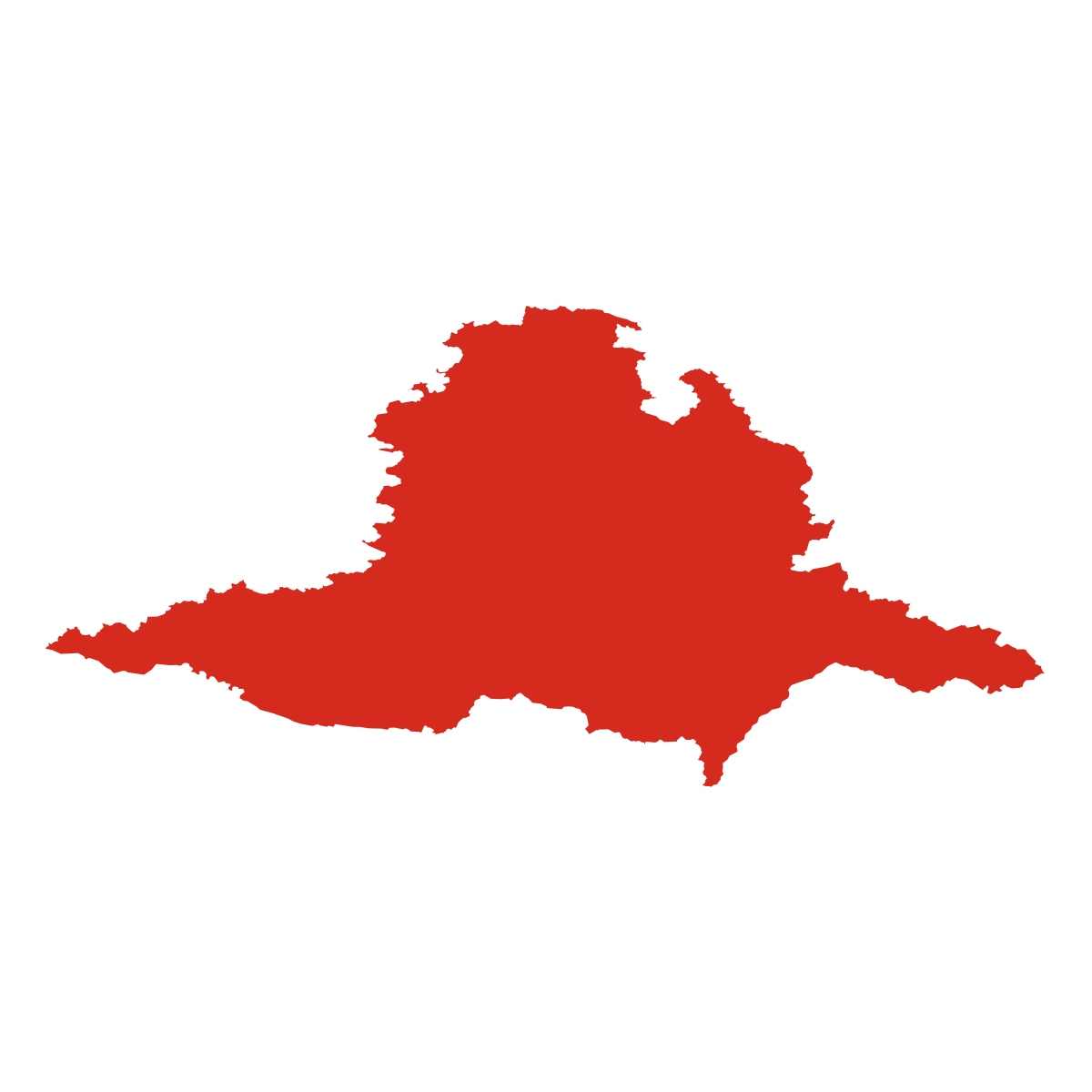 Obrys kraje Jihomoravský kraj
