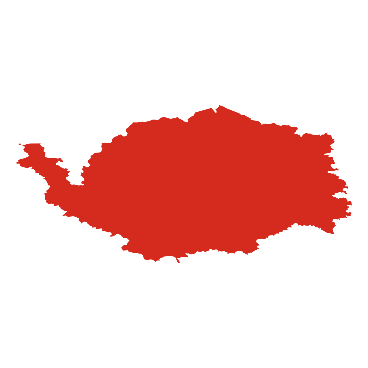 Obrys kraje Karlovarský kraj