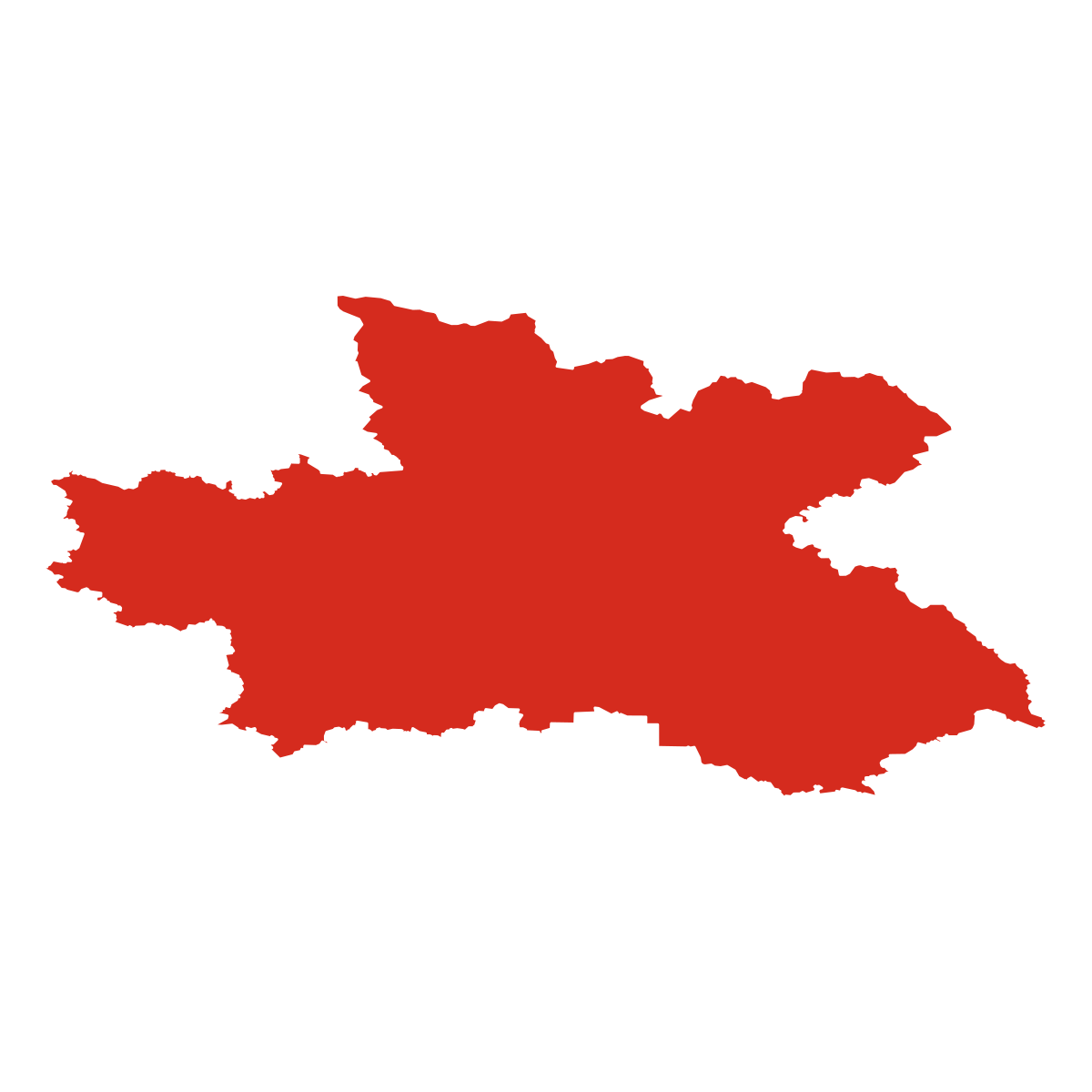 Obrys kraje Královéhradecký kraj