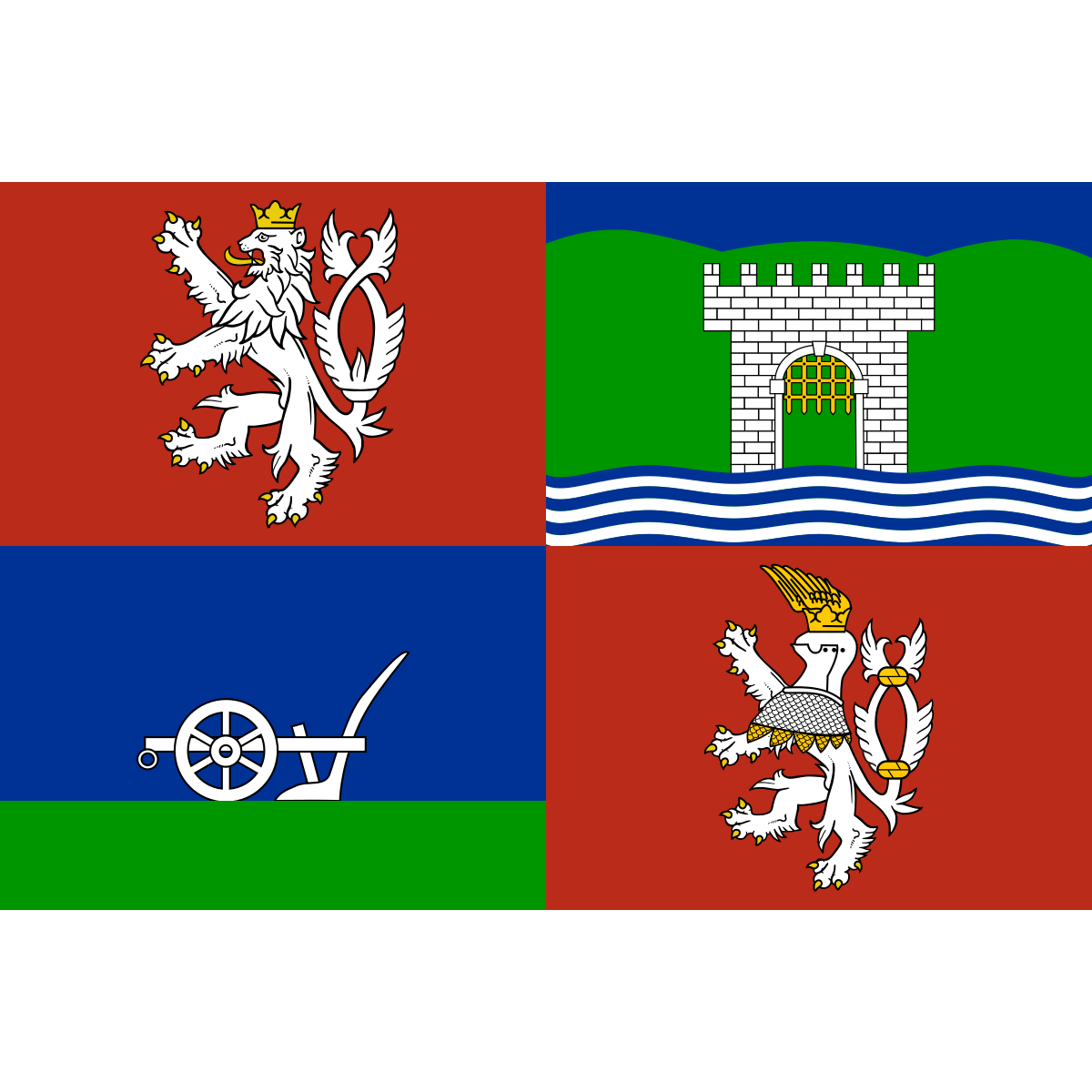 Vlajka kraje Ústecký kraj