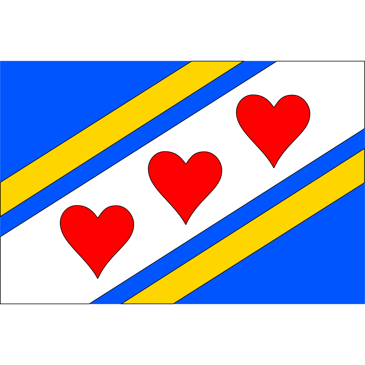 Flag of Bělá u Jevíčka, Pardubice Region