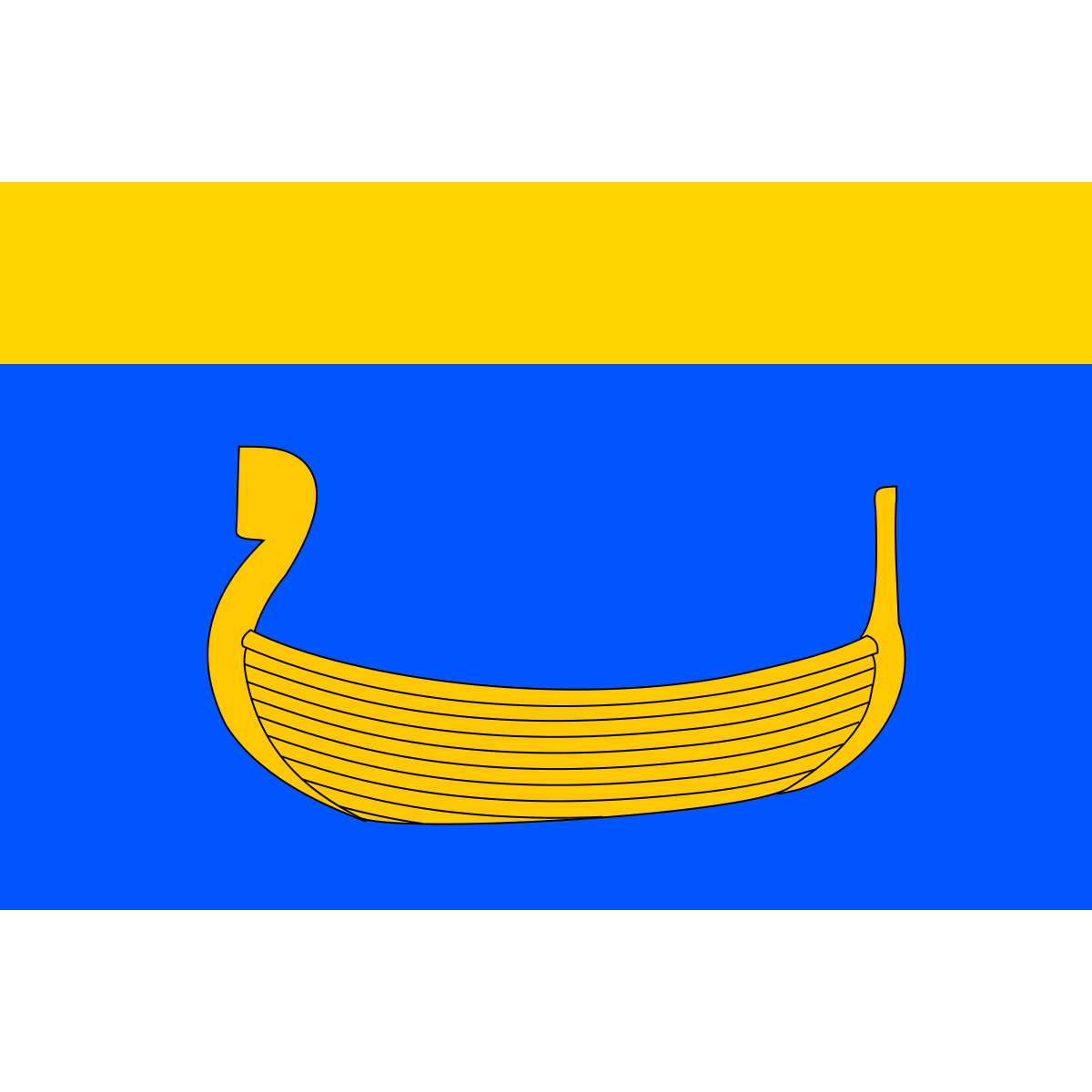 Flag of Benátky, Pardubice Region