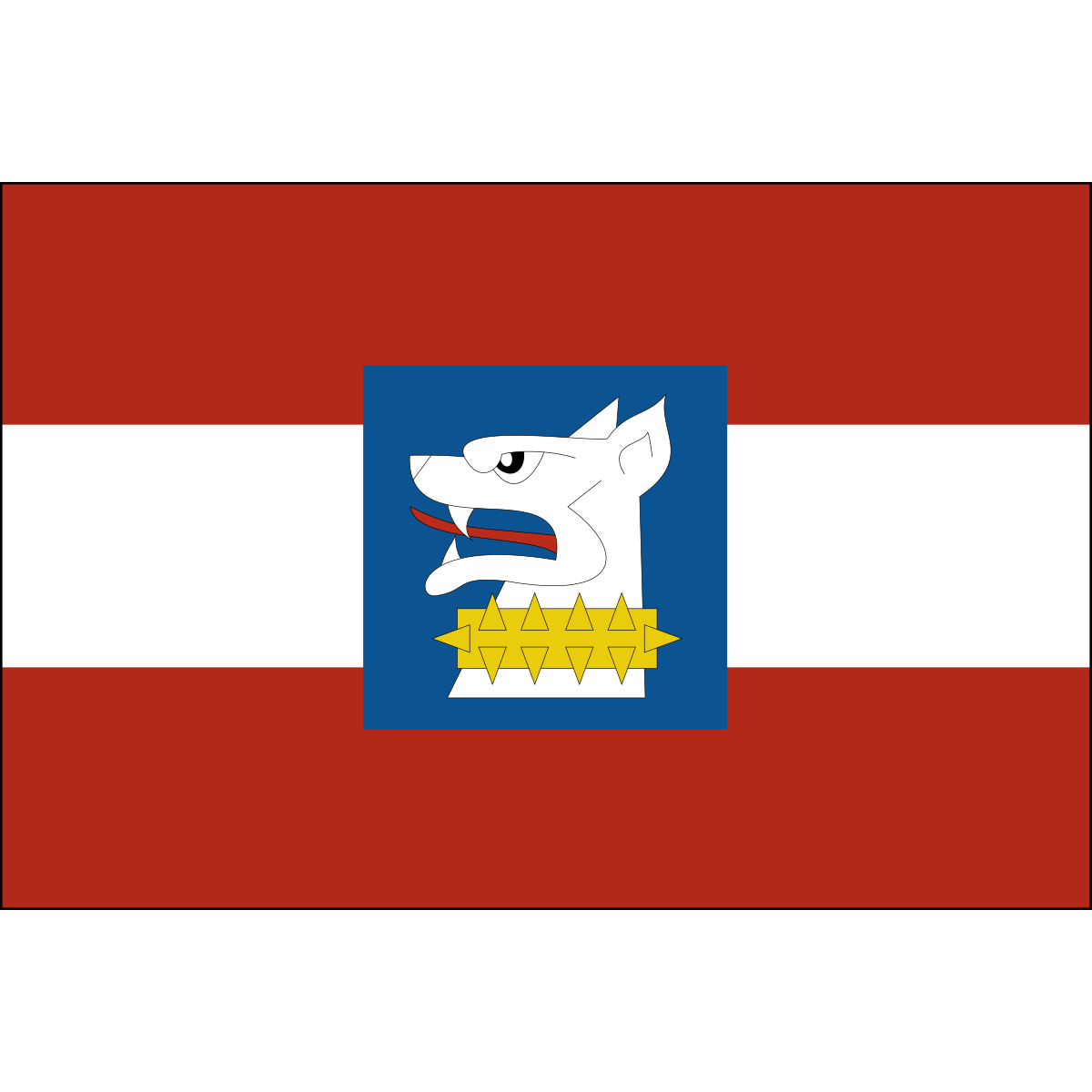 Flag of Bernardov, Central Bohemian Region