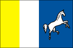 Flag of Bernartice nad Odrou, Moravian-Silesian Region