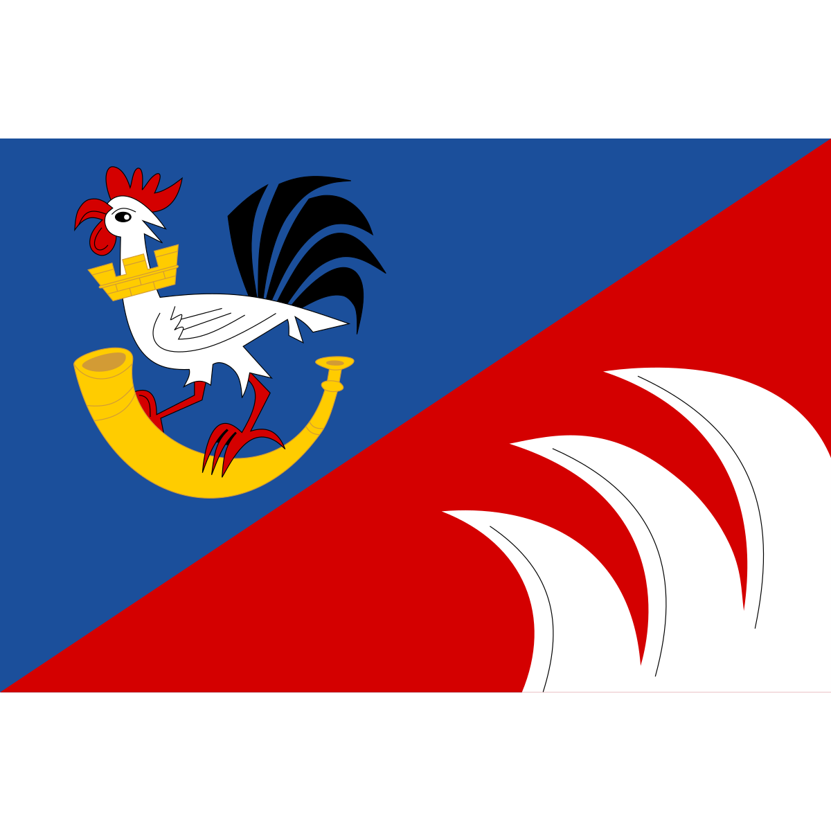Flag of Běruničky, Central Bohemian Region