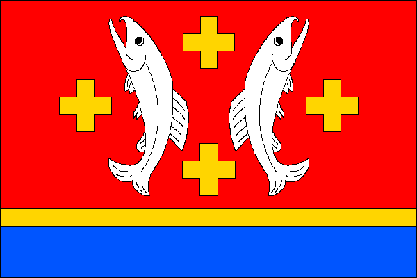 Flag of Bílá Voda, Olomouc Region