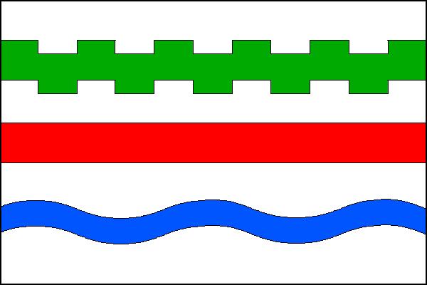 Flag of Bílence, Ústí nad Labem Region