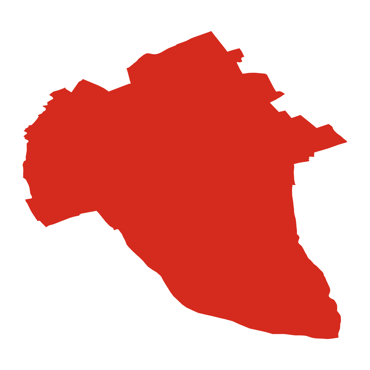 Bílovice boundary map