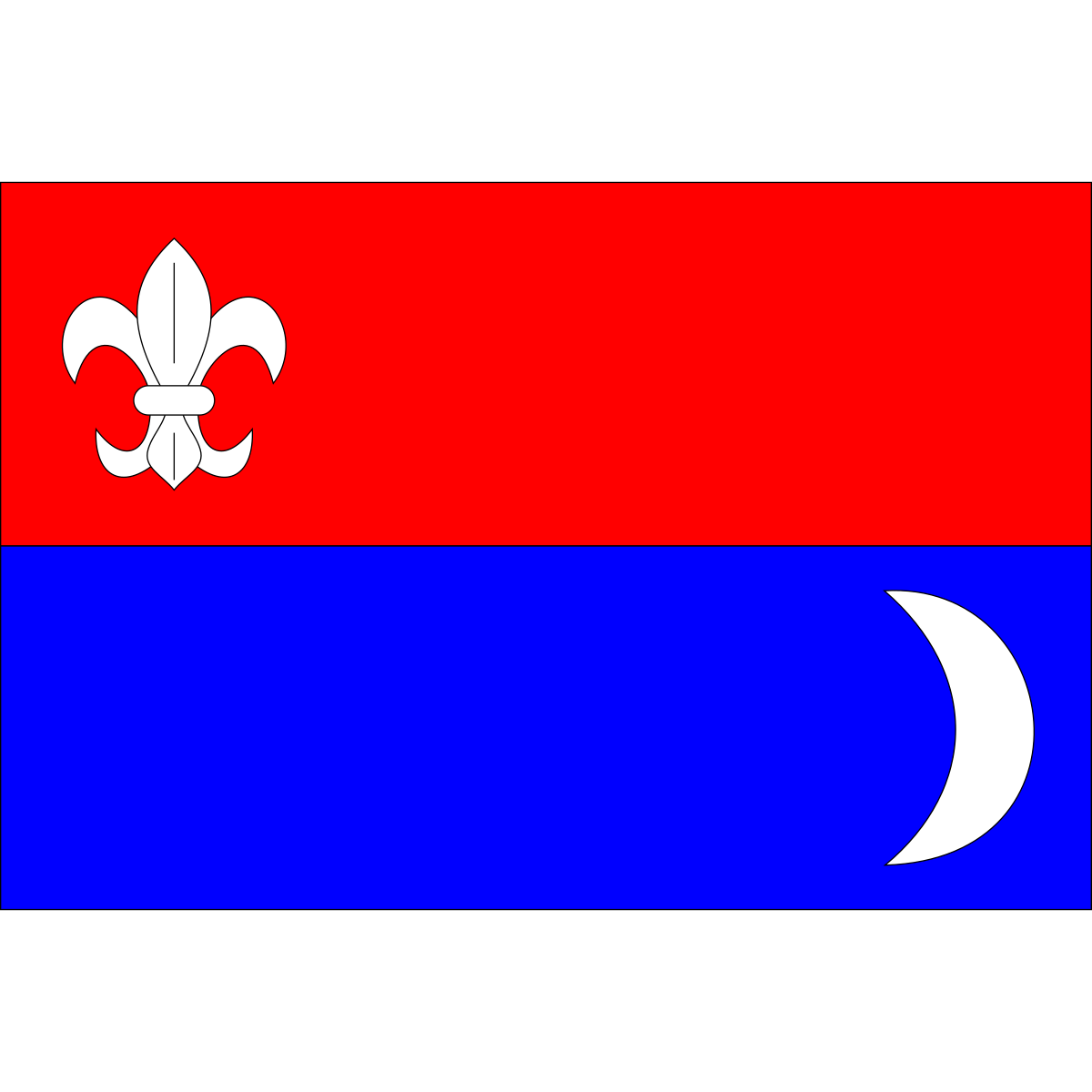 Flag of Blatnice, Vysočina Region