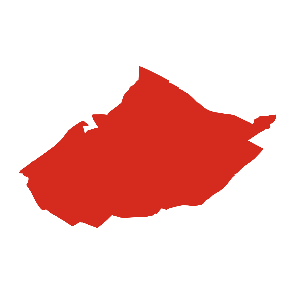 Borovník boundary map