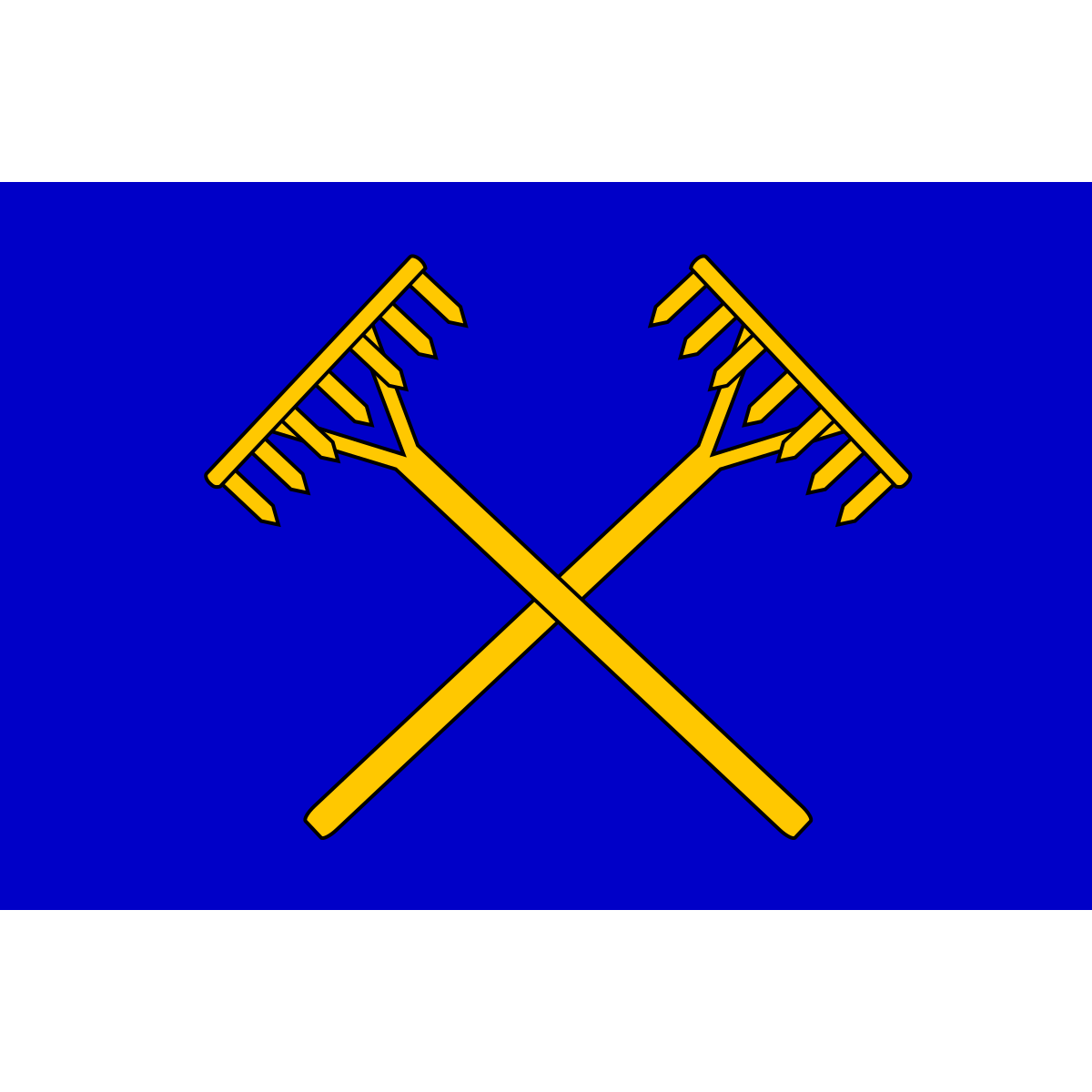 Flag of Brandýs nad Orlicí, Pardubice Region