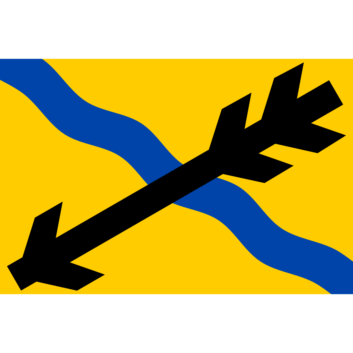 Flag of Břevnice, Vysočina Region