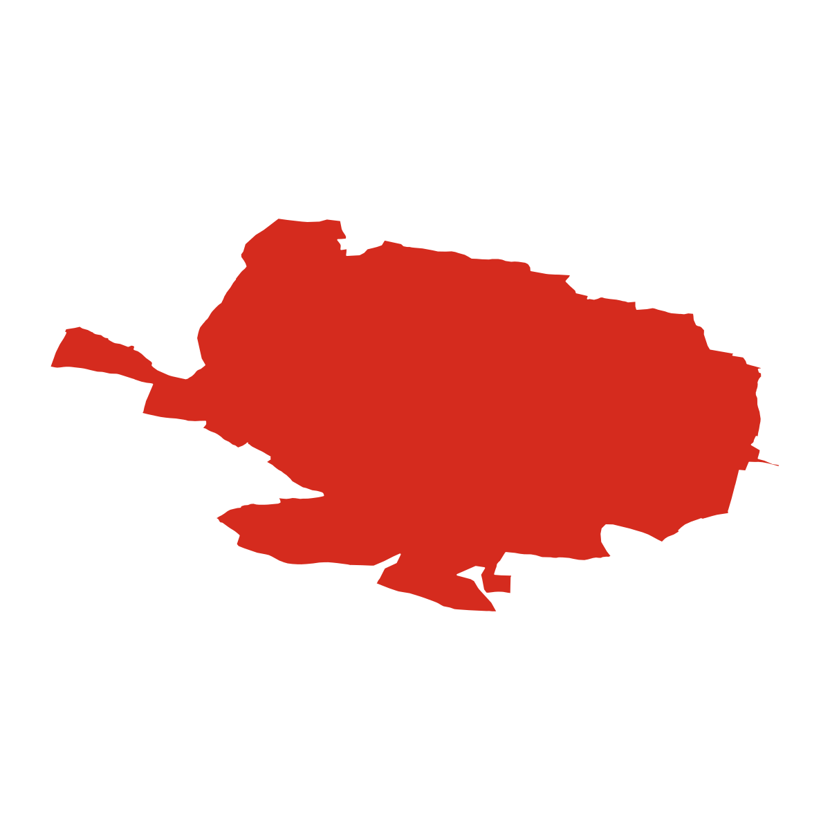 Břežany boundary map