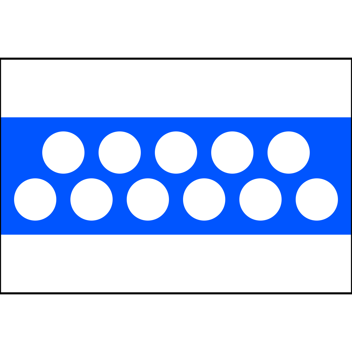 Flag of Broumy, Central Bohemian Region