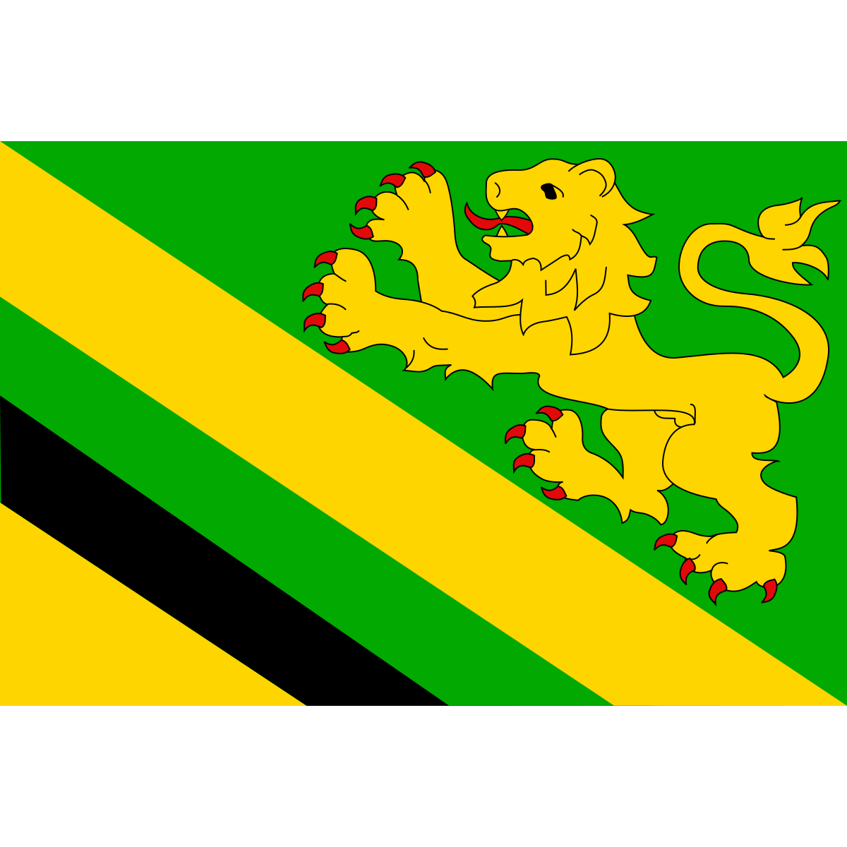 Flag of Budislav, Pardubice Region