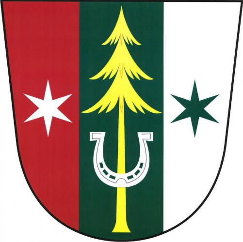 Coat of arms of Bušín, Olomouc Region