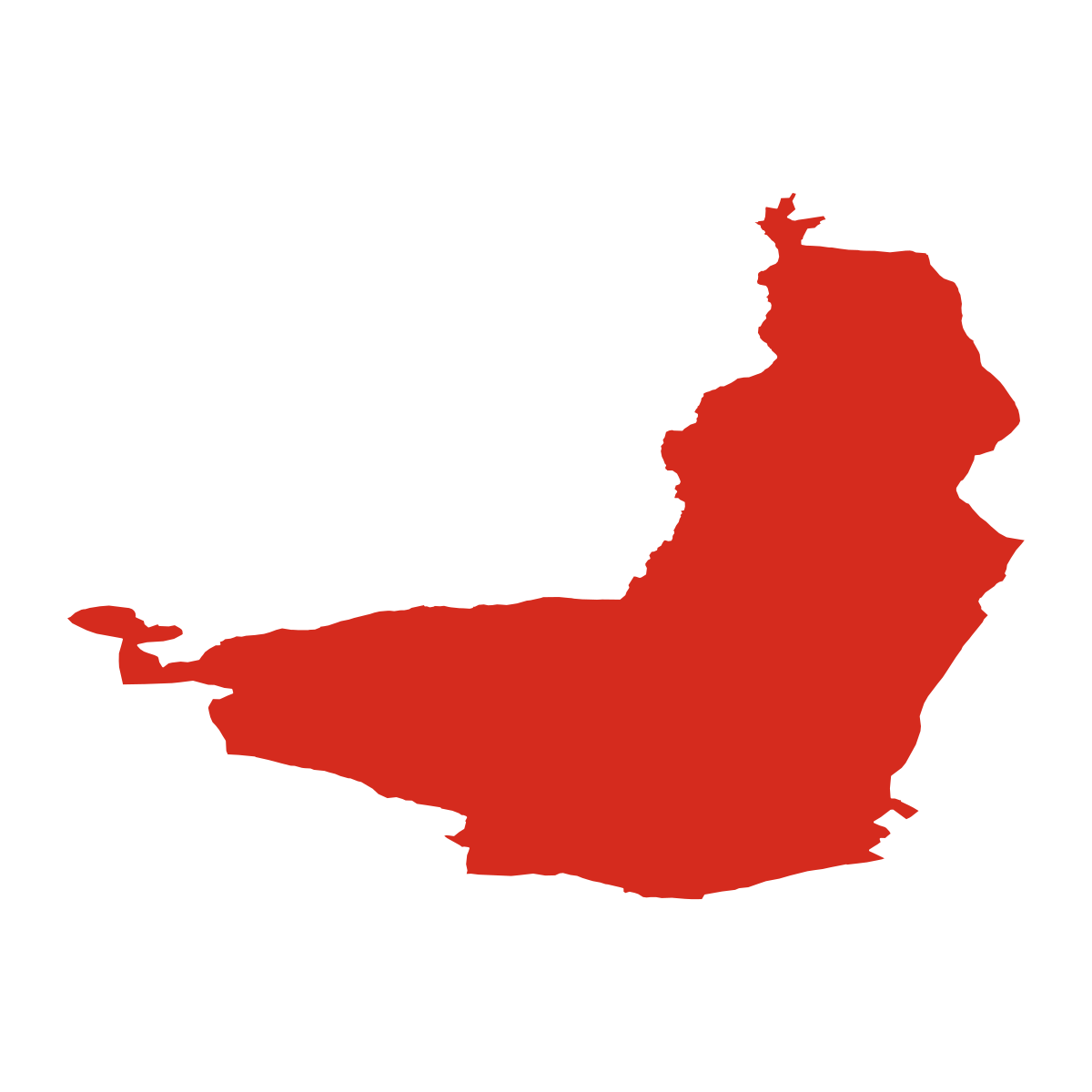 Bušín boundary map