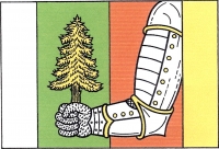 Flag of Býšovec, Vysočina Region