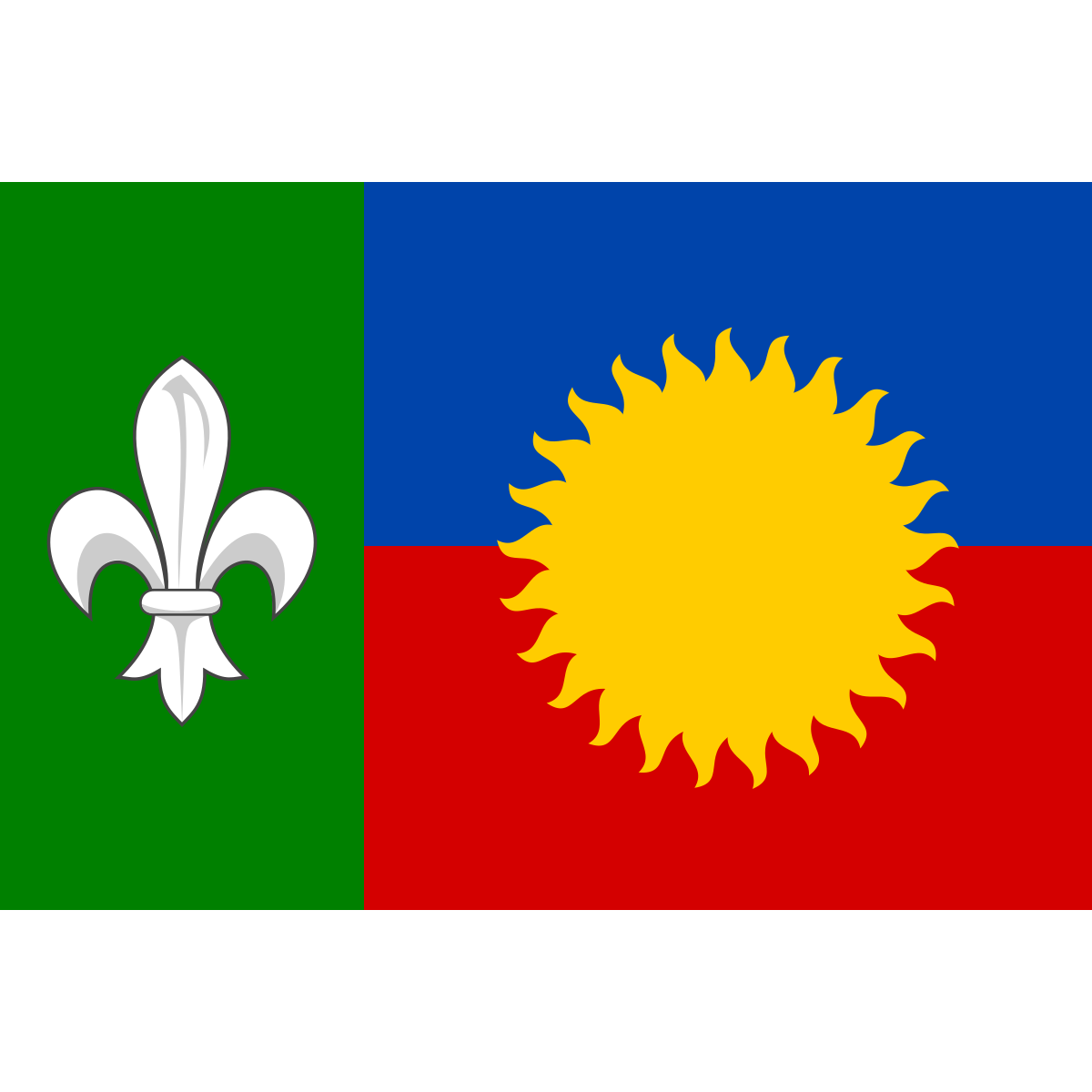 Flag of Bystřice, Plzeň Region