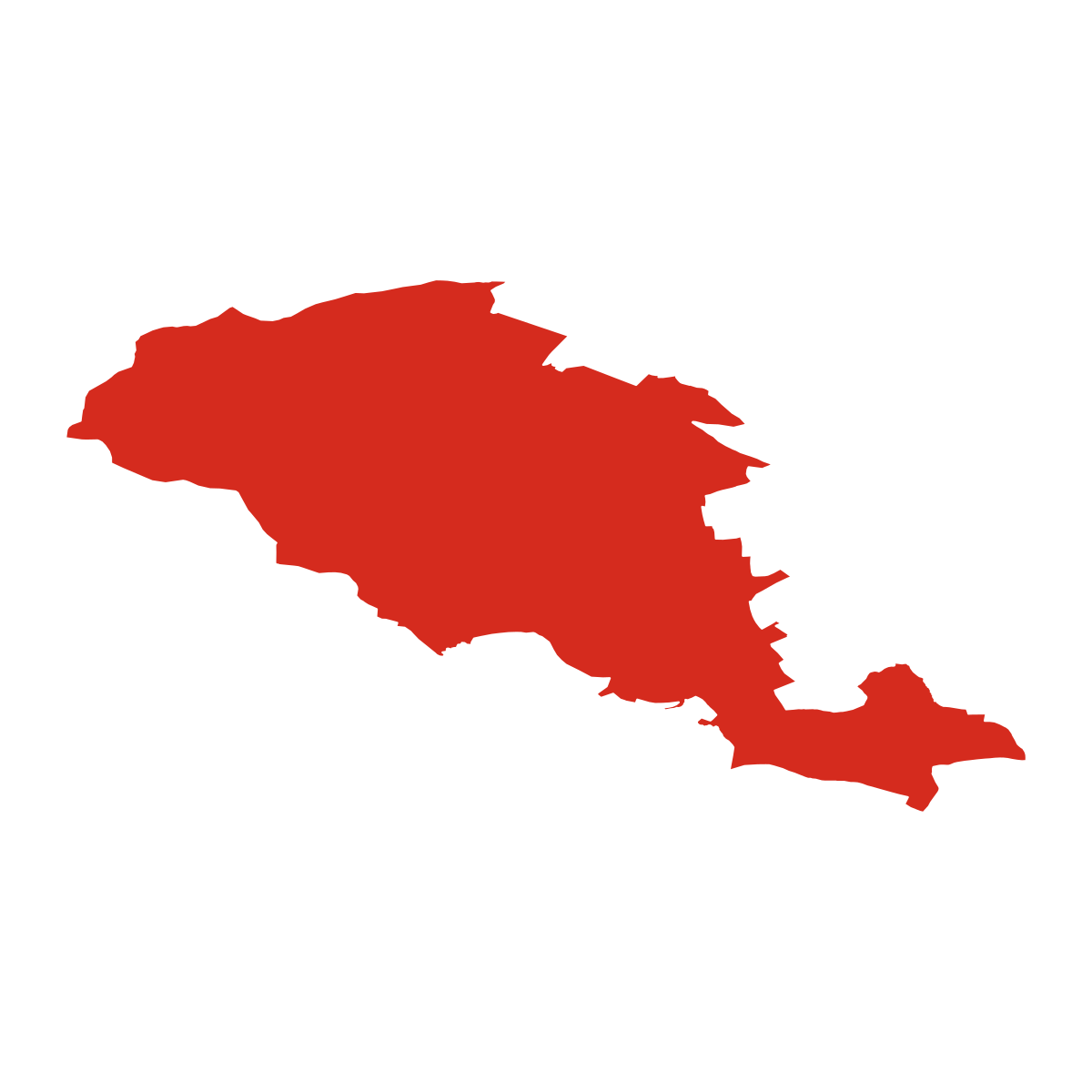 Čáslavsko boundary map