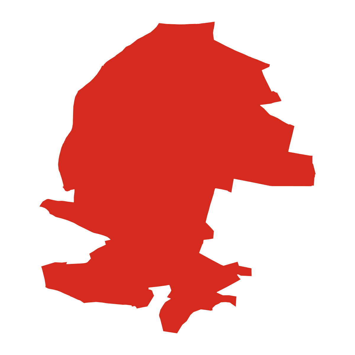 Čejkovice boundary map