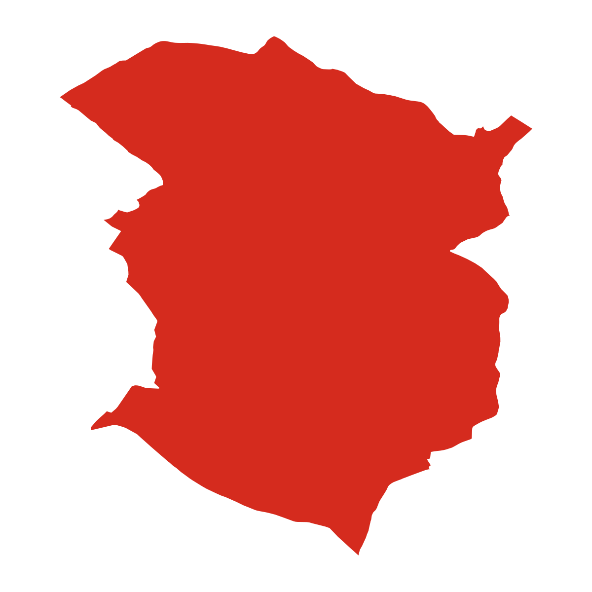 Čejkovice boundary map