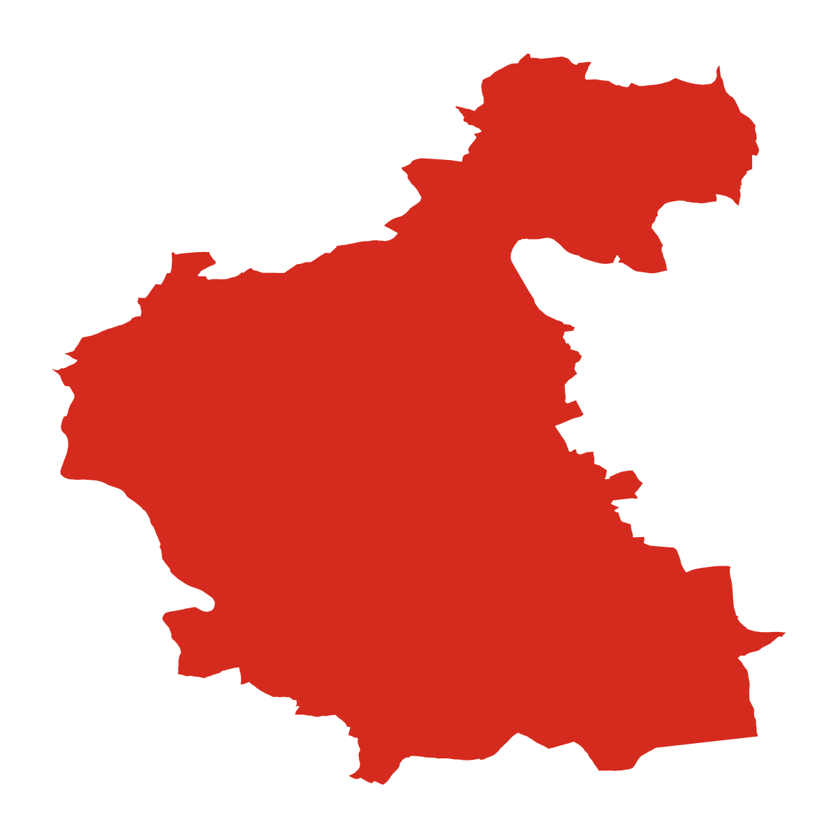 Hranice obce Čeřín