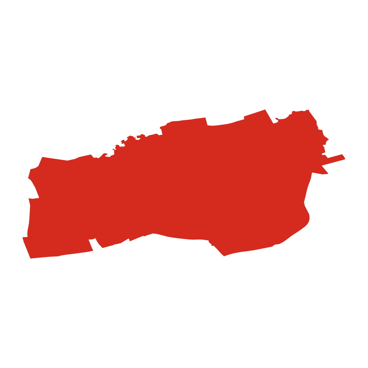Černčice boundary map