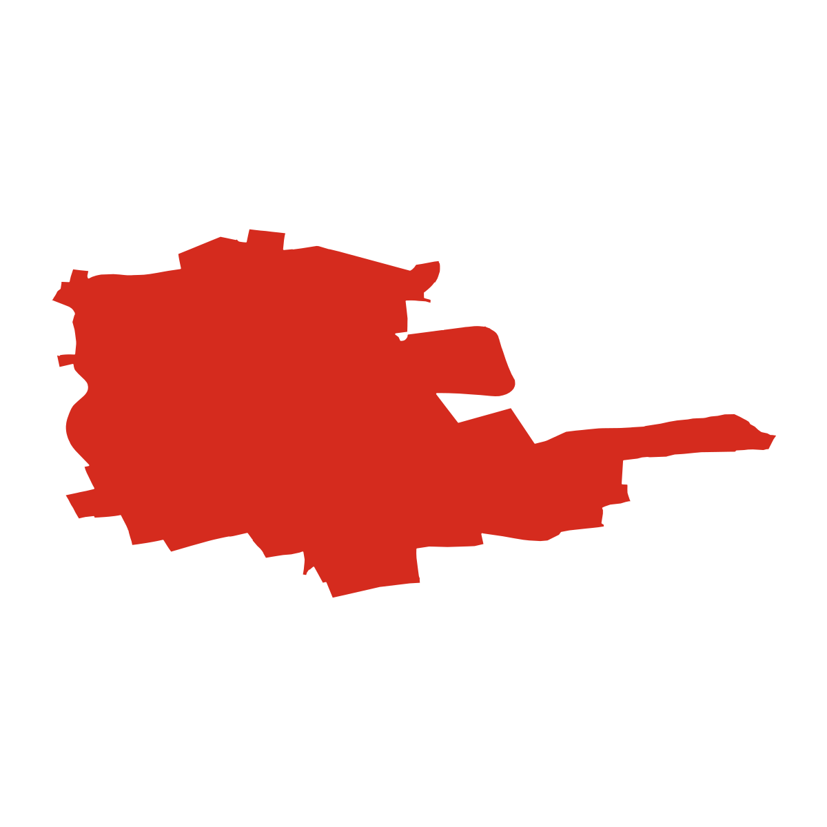 Černý Most boundary map