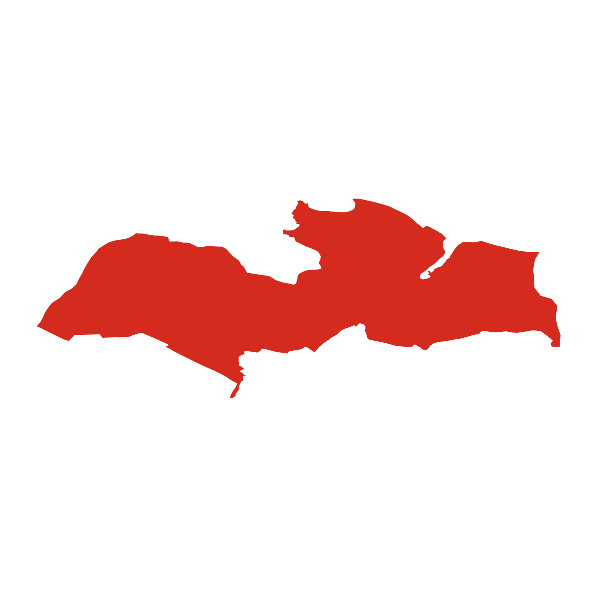 Červený Hrádek boundary map