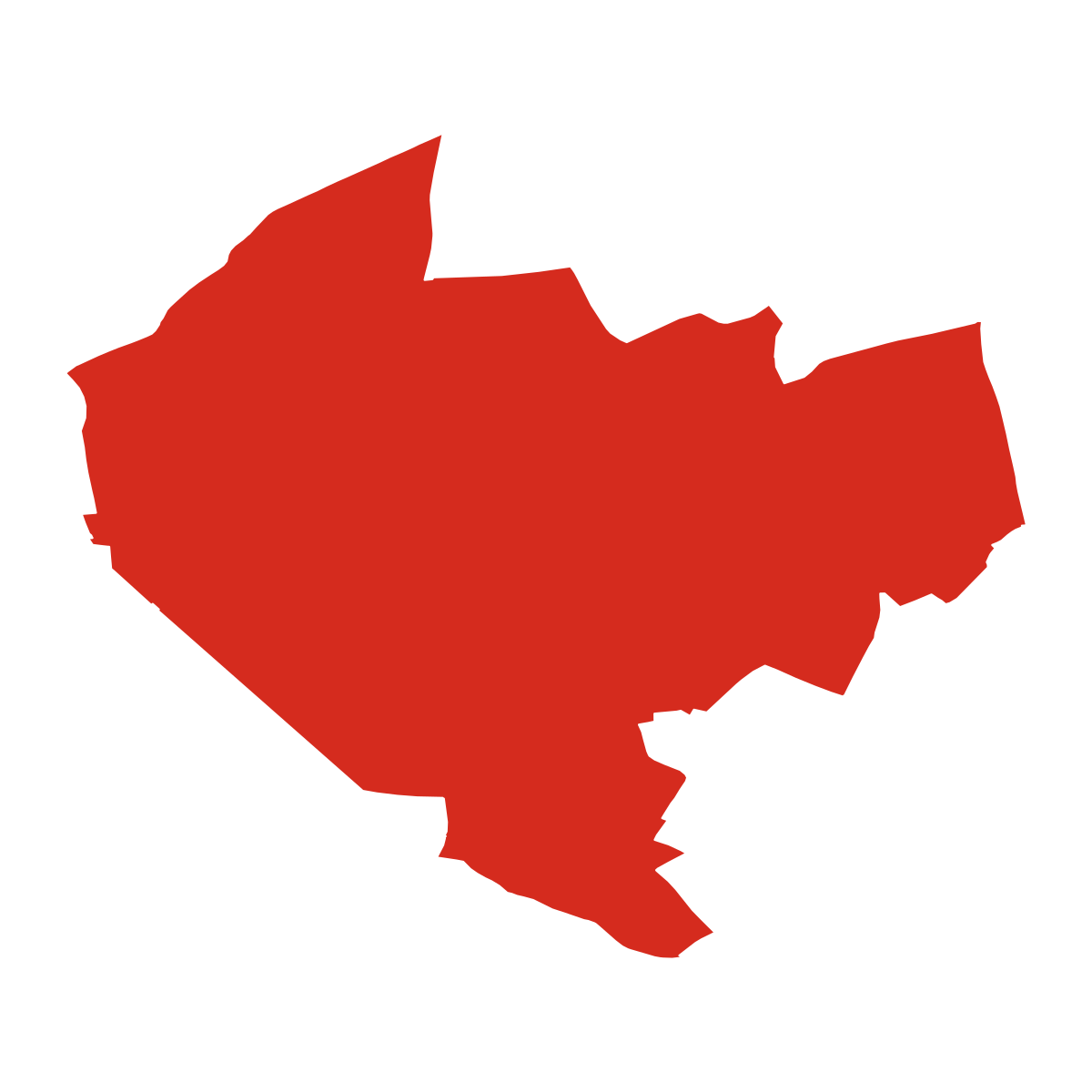 Čestlice boundary map