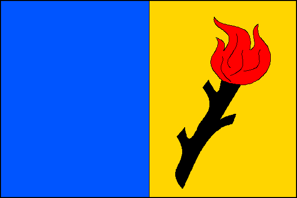 Flag of Čestlice, Central Bohemian Region