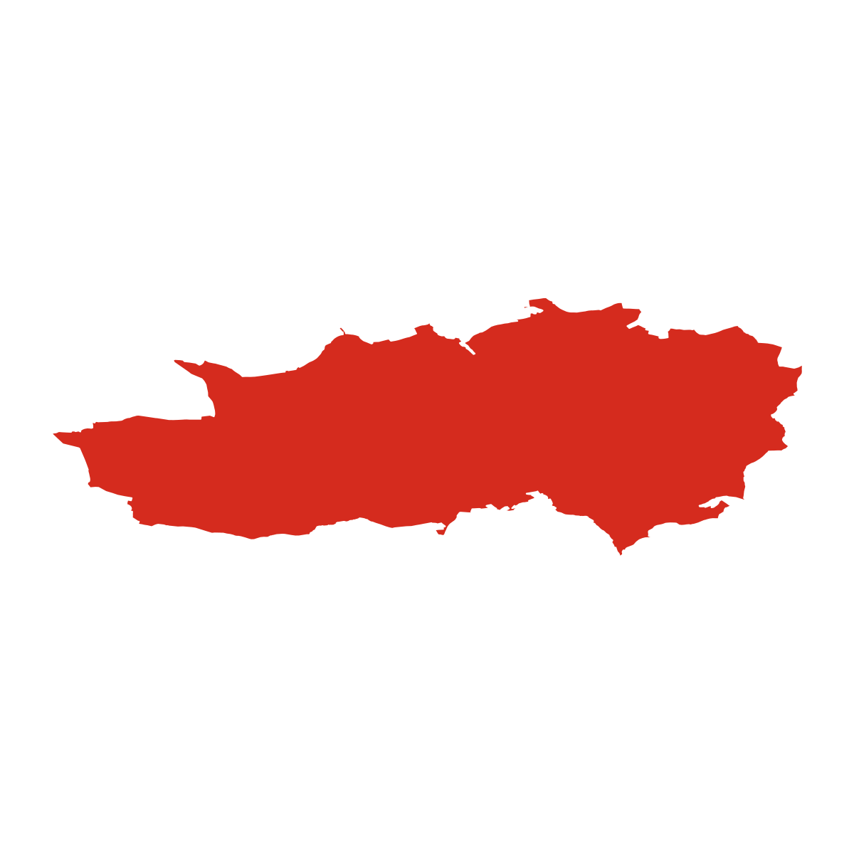 Chodová Planá boundary map