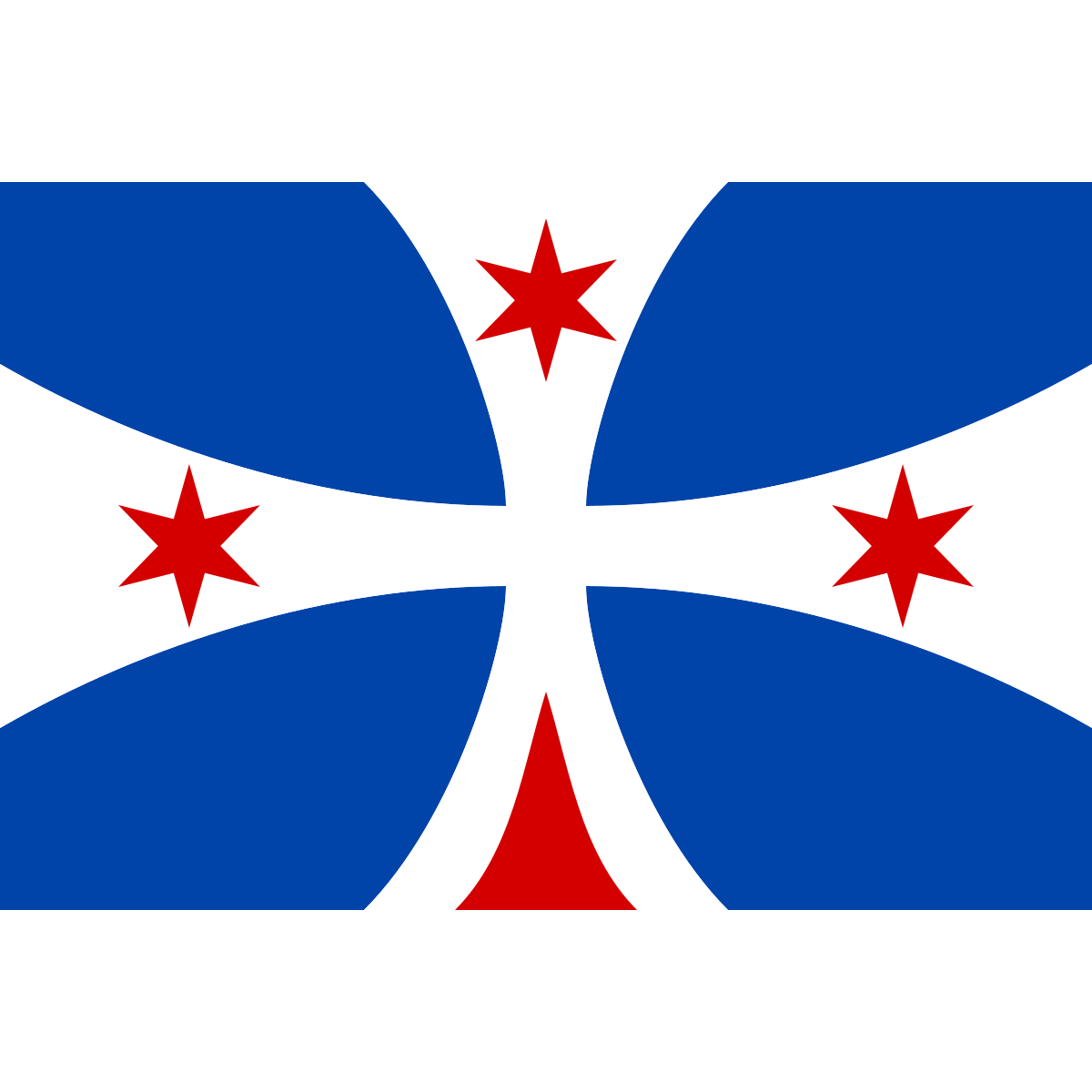 Flag of Chomutovice, Central Bohemian Region