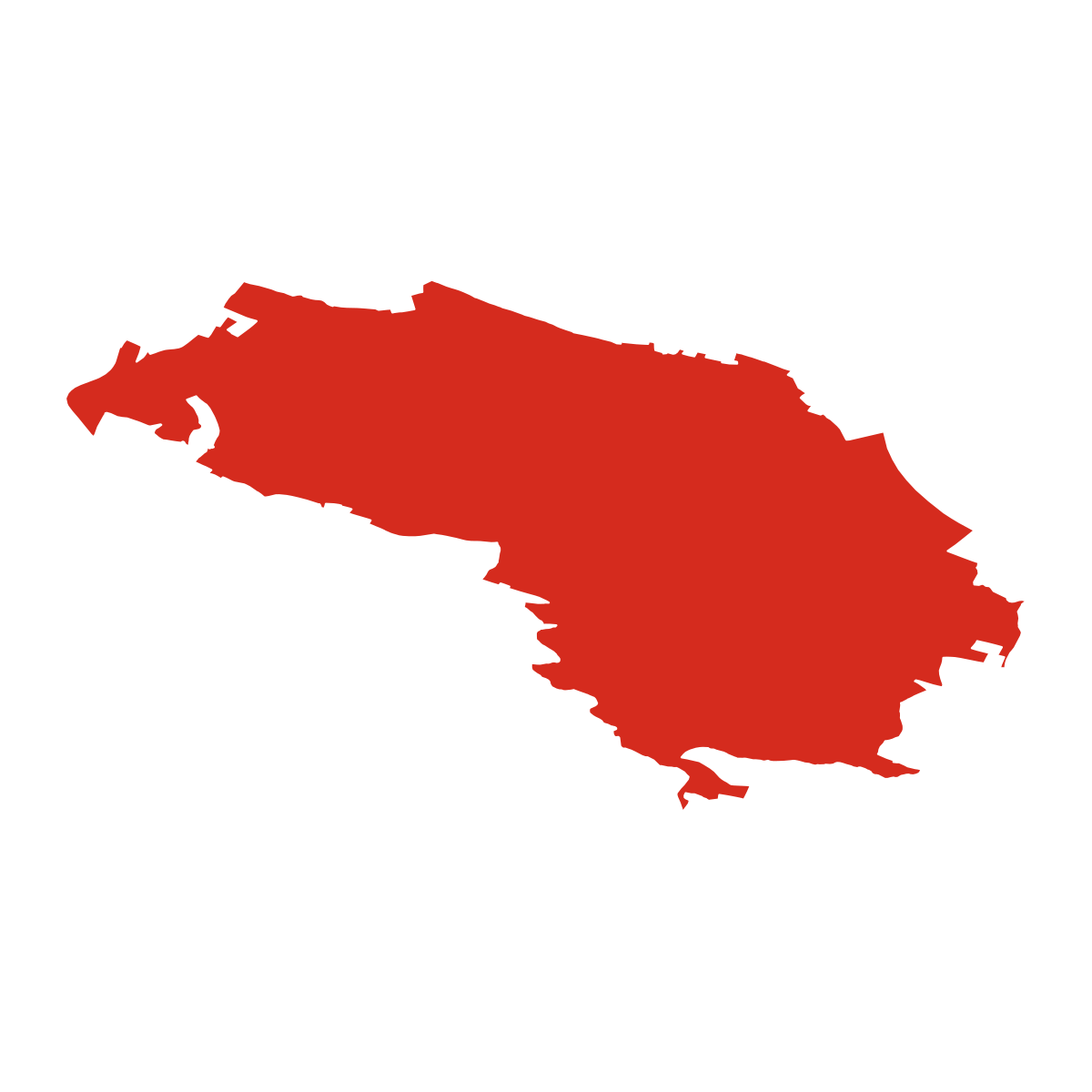 Chorušice boundary map
