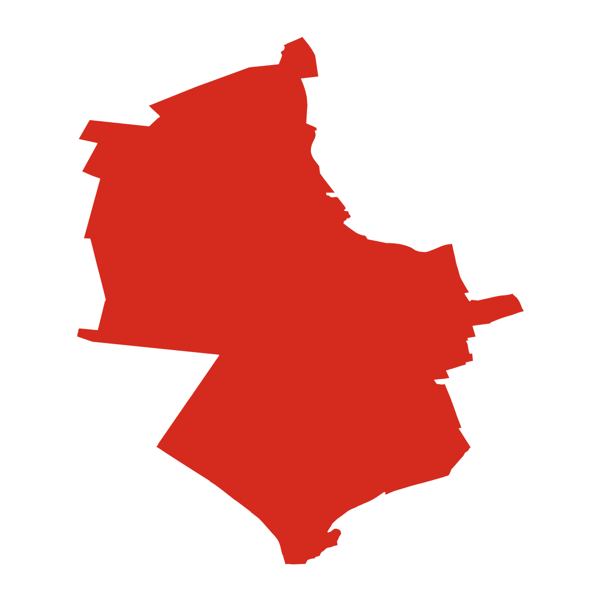 Chrášťany boundary map
