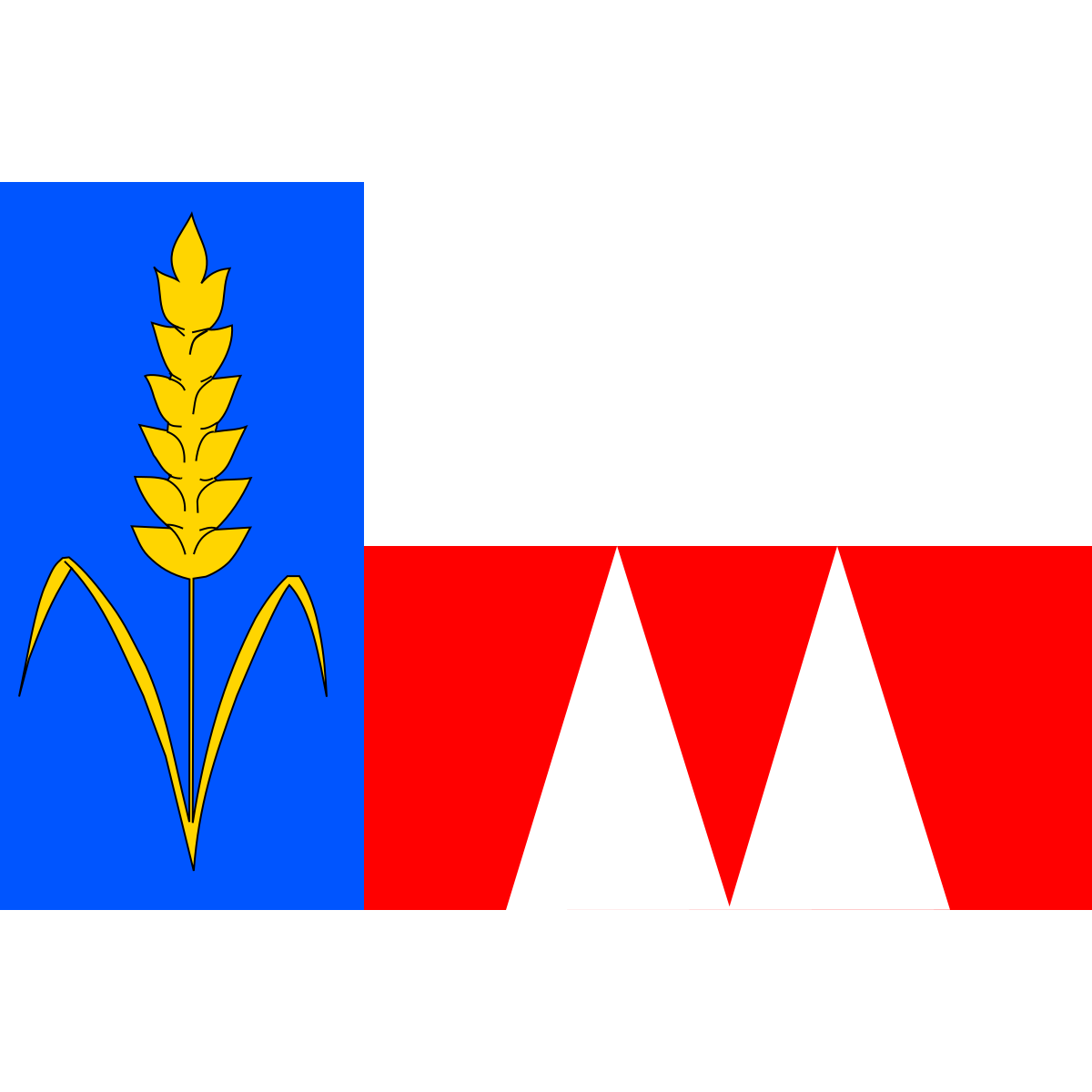 Flag of Chrášťany, Zlín Region