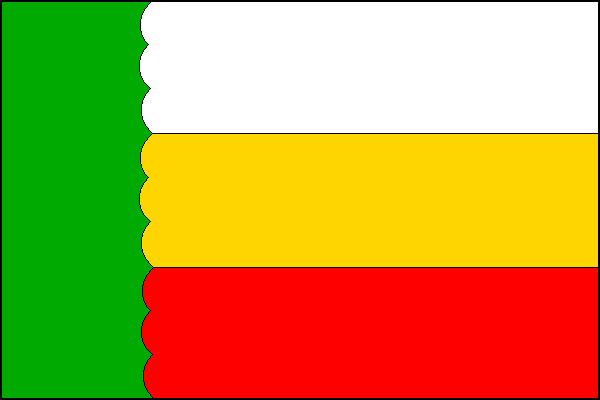 Flag of Chrášťany, Central Bohemian Region