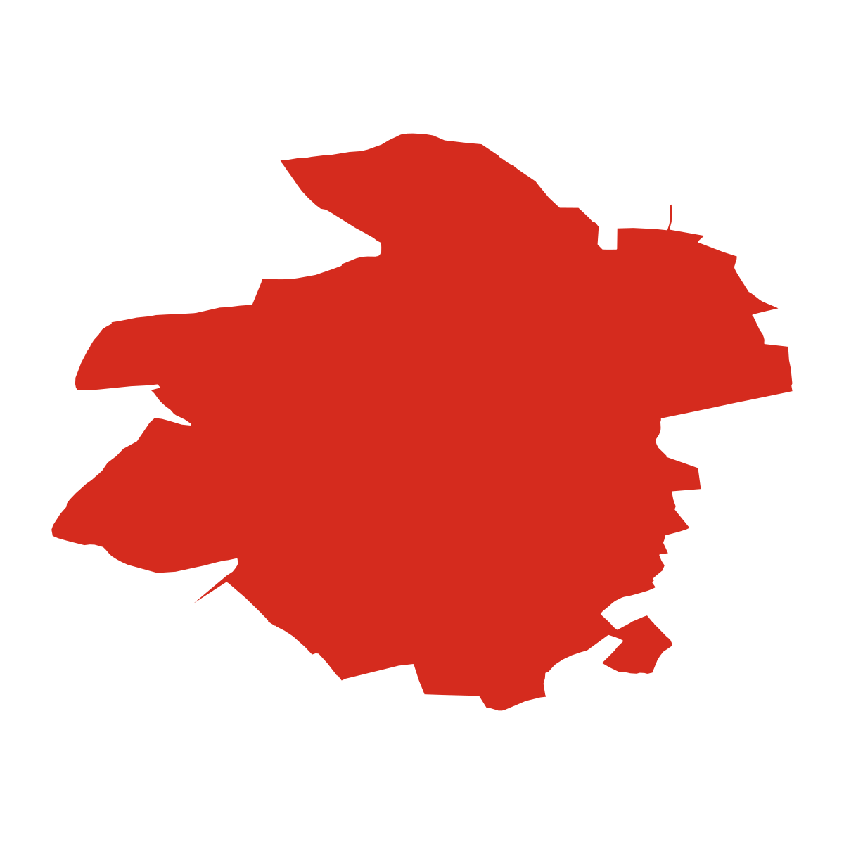 Chraštice boundary map