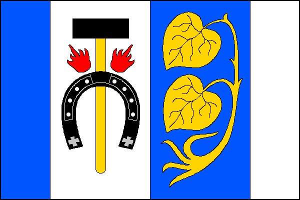 Flag of Chvalovice, Central Bohemian Region