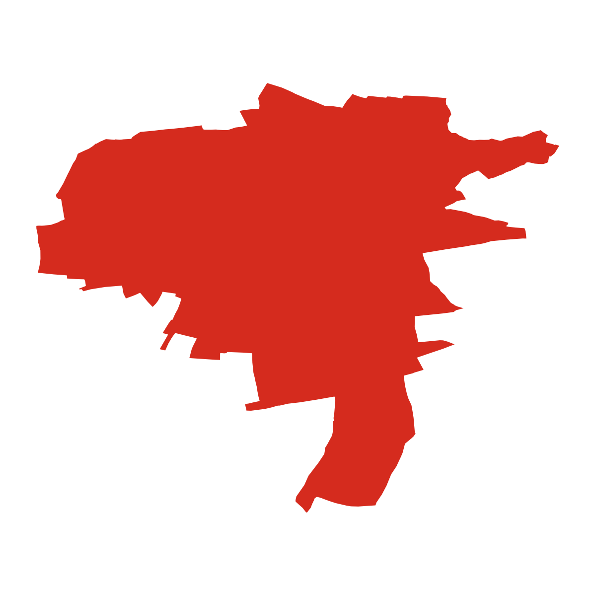 Chýnice boundary map