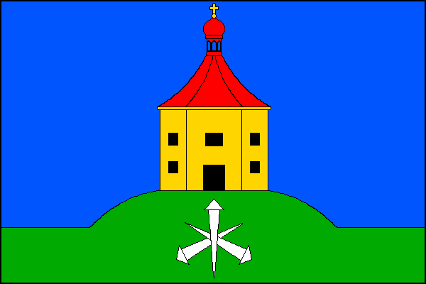 Flag of Číčovice, Central Bohemian Region