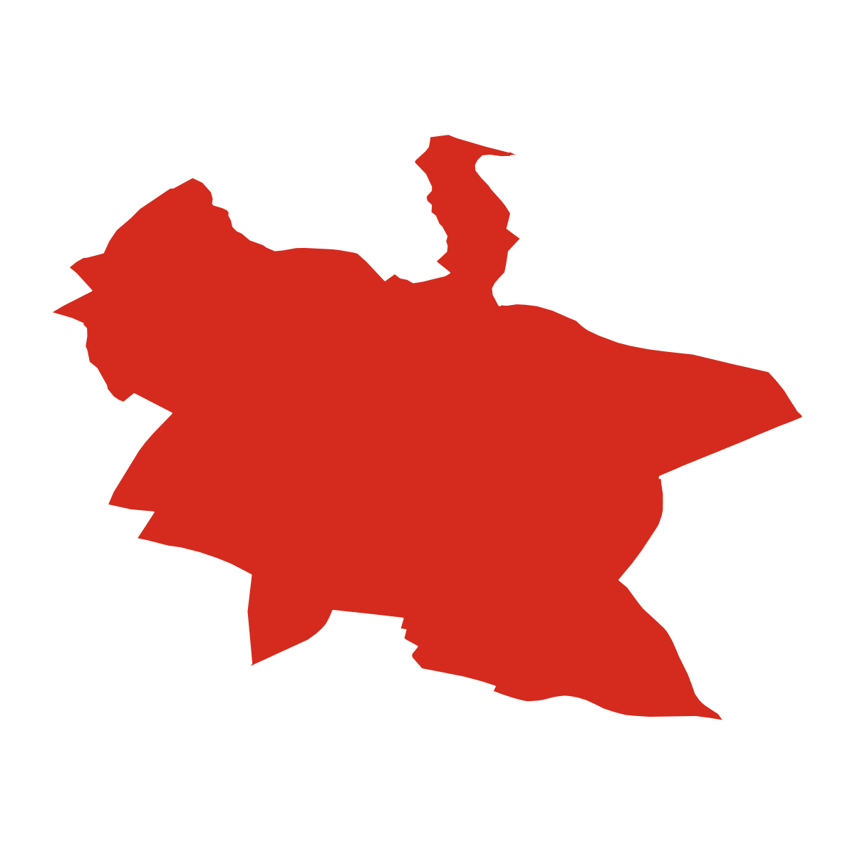 Církvice boundary map