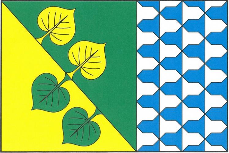 Flag of Čížkrajice, South Bohemian Region