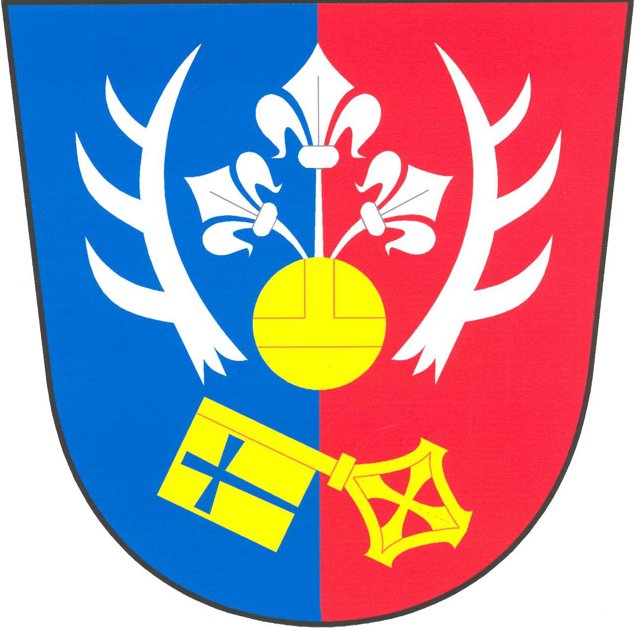 Coat of arms of Cizkrajov, South Bohemian Region