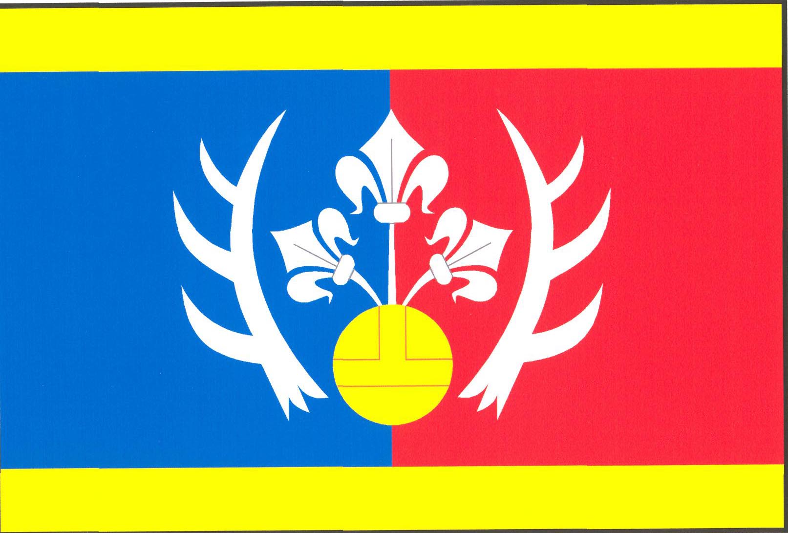 Flag of Cizkrajov, South Bohemian Region
