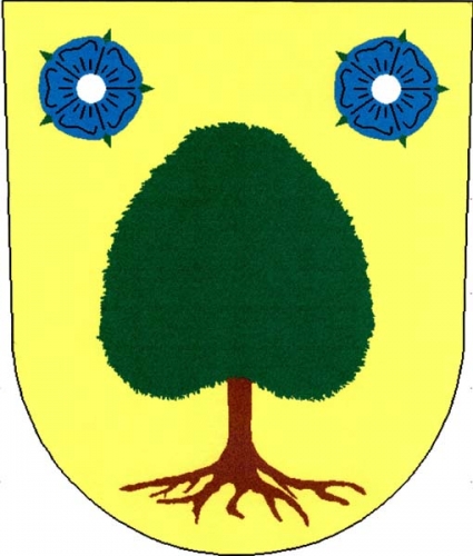 Coat of arms of Cvrčovice, South Moravian Region