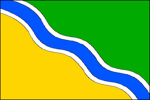 Flag of Cvrčovice, South Moravian Region