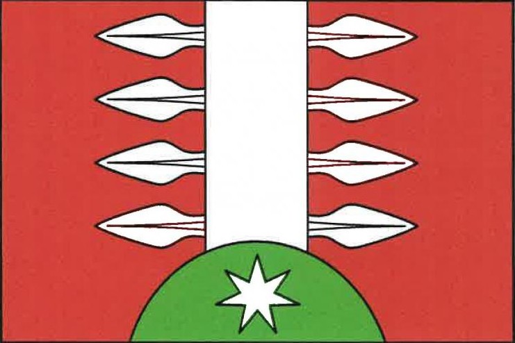 Flag of Dědice, South Bohemian Region